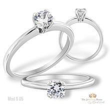 Carica l'immagine nel visualizzatore di Gallery, Anello di Fidanzamento/Anniversario Mod S05