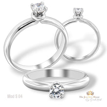 Carica l'immagine nel visualizzatore di Gallery, Anello di Fidanzamento/Anniversario Mod S04